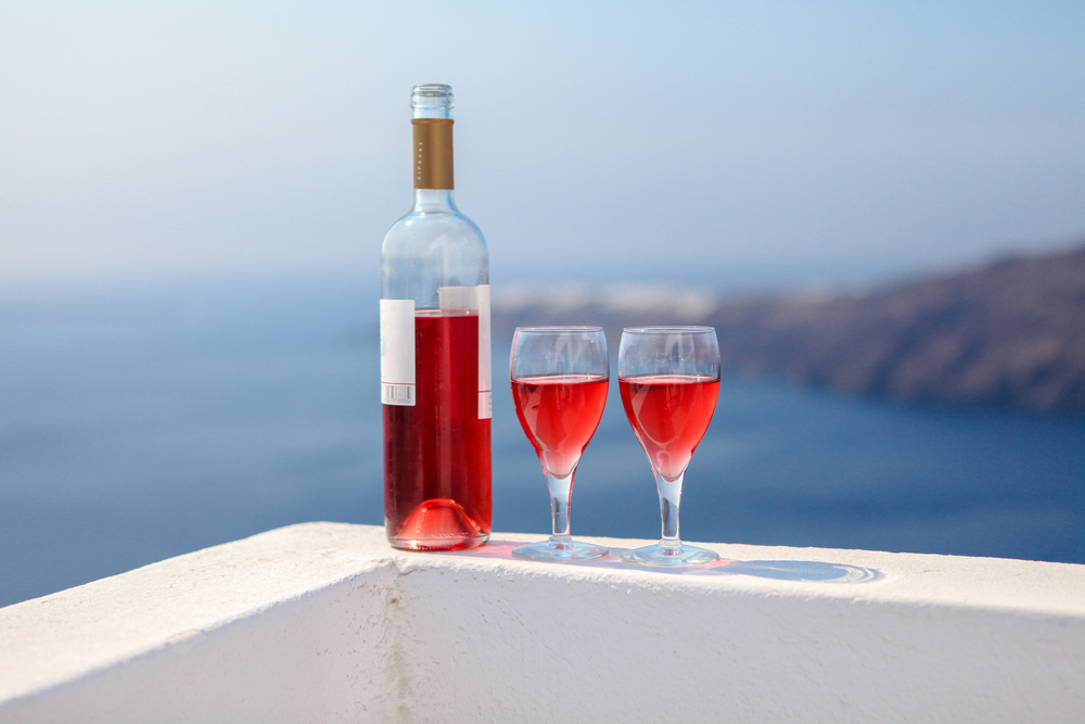 Wine on the Greek coast
